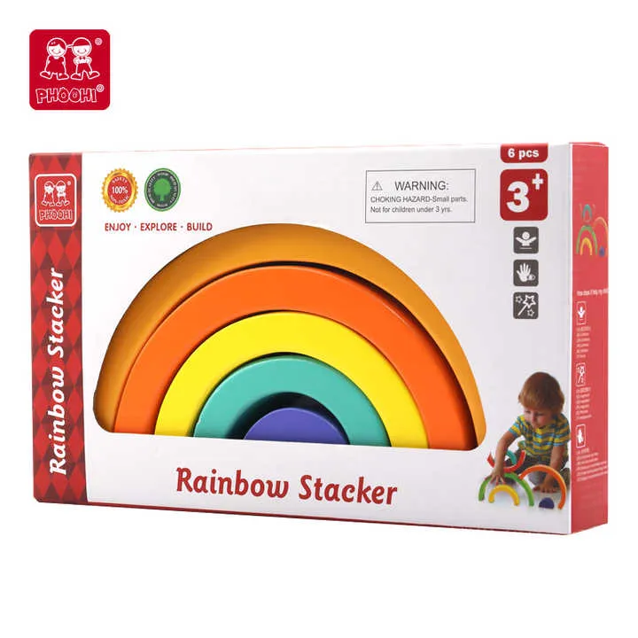 لعبة تعليمية مونتيسوري 6 قطع من مكعبات . Montessori Educational Toy 6 Pieces