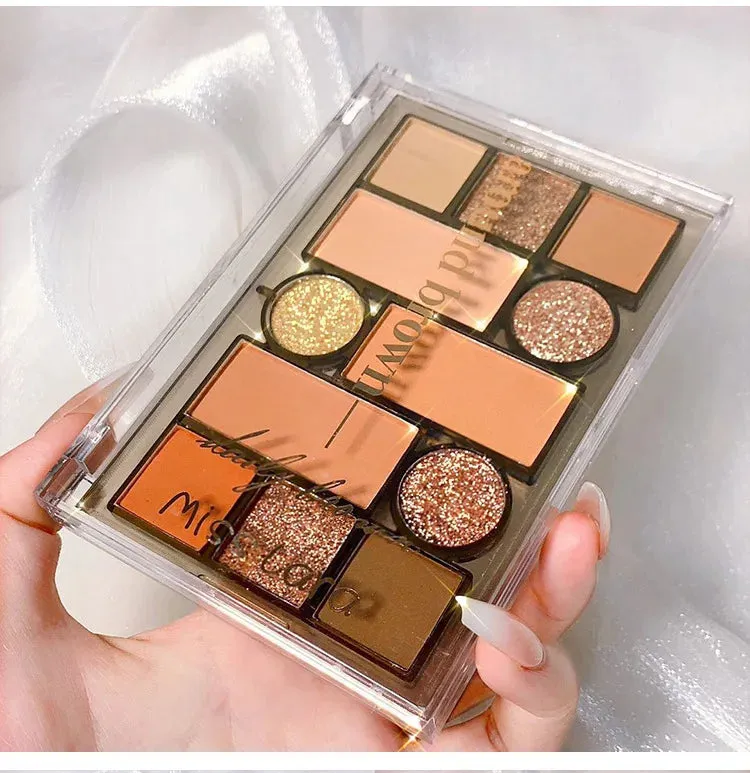 12 colors matte finish pearl eye shadow
