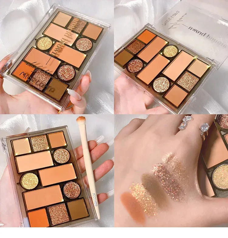 12 colors matte finish pearl eye shadow