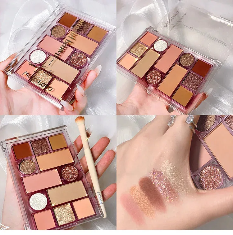 12 colors matte finish pearl eye shadow