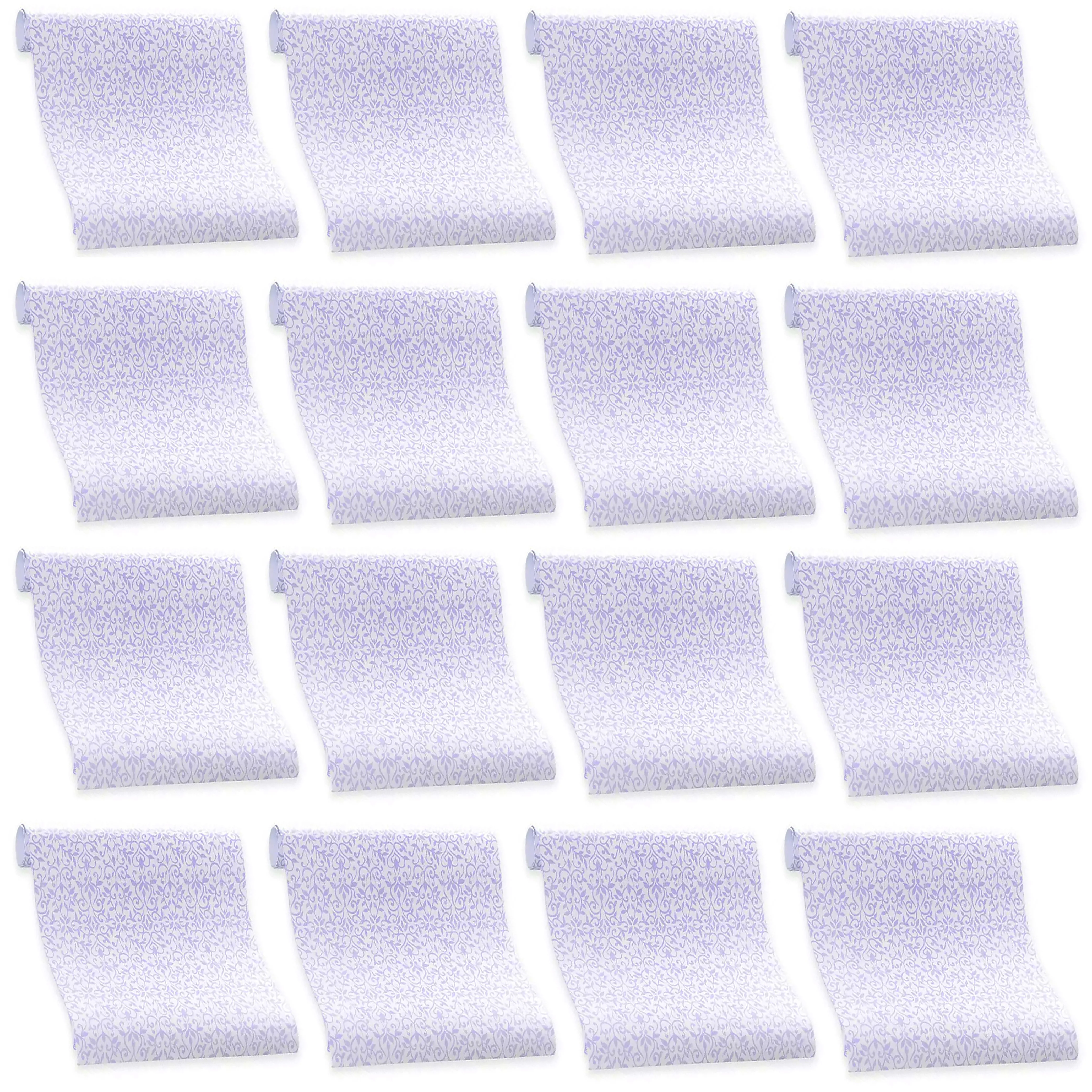 12 Sheets Drawer Liners Lavender Scented Paper Shelf Cover Decorations 18" X 24"