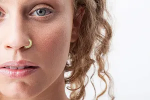 14k Gold Nose Ring | Indian Nose Hoop | Bold Piercing Jewelry | Solid Gold Hoop | Boho Nose Jewelry | Comfortable Unique Design