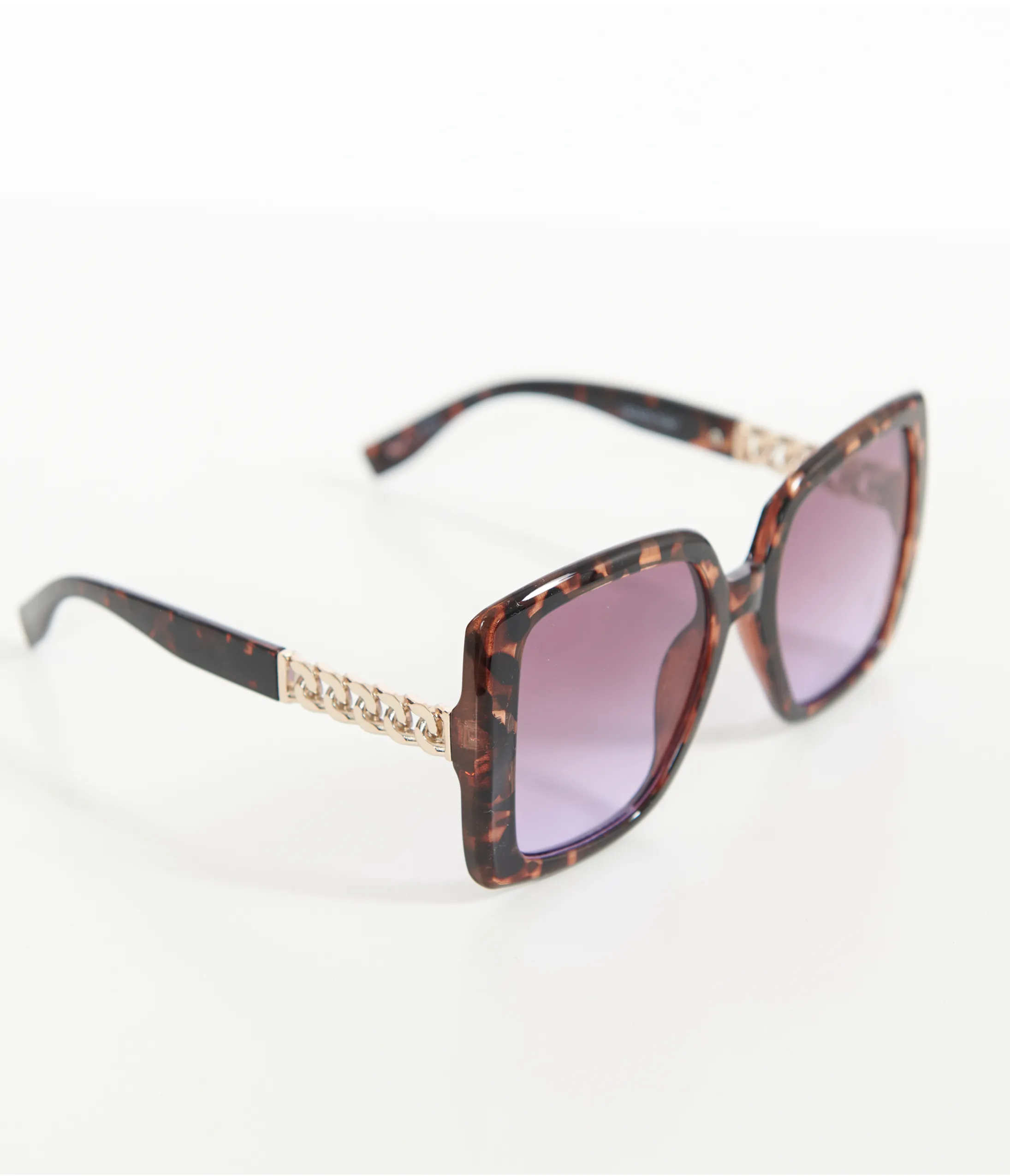 1970s Brown Tortoise Square Sunglasses