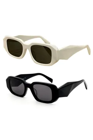 2 Li Opportunity Product Black and White Sunglasses