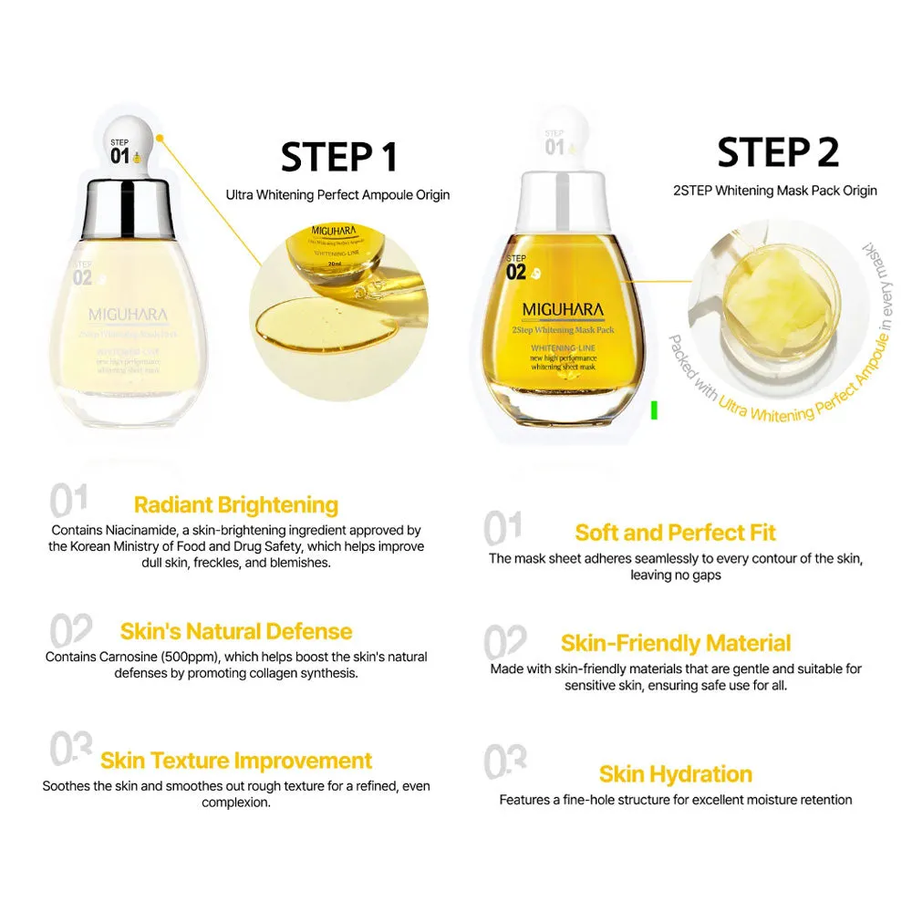2Step Whitening Mask Pack Origin