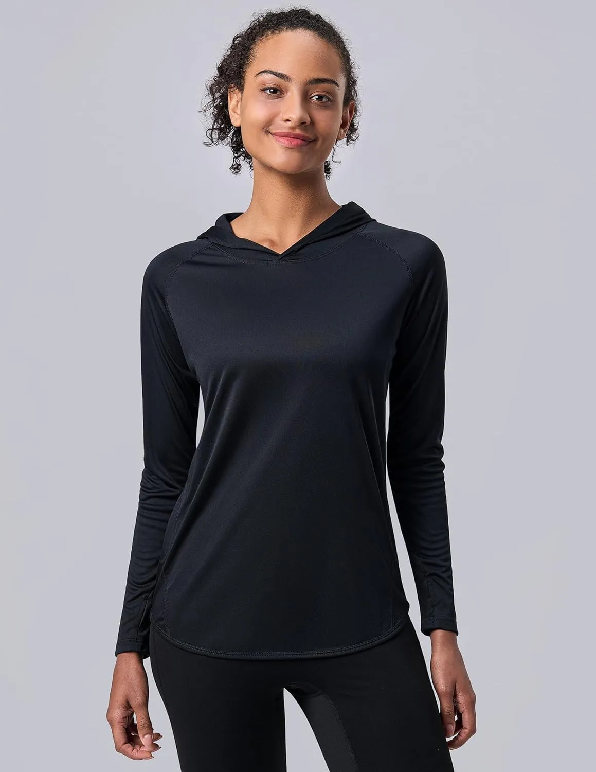3 Pack: Women's Active Lightweight Long Sleeve Hoodies, UPF Sun Protection Pullover Shirts with Thumb Holes