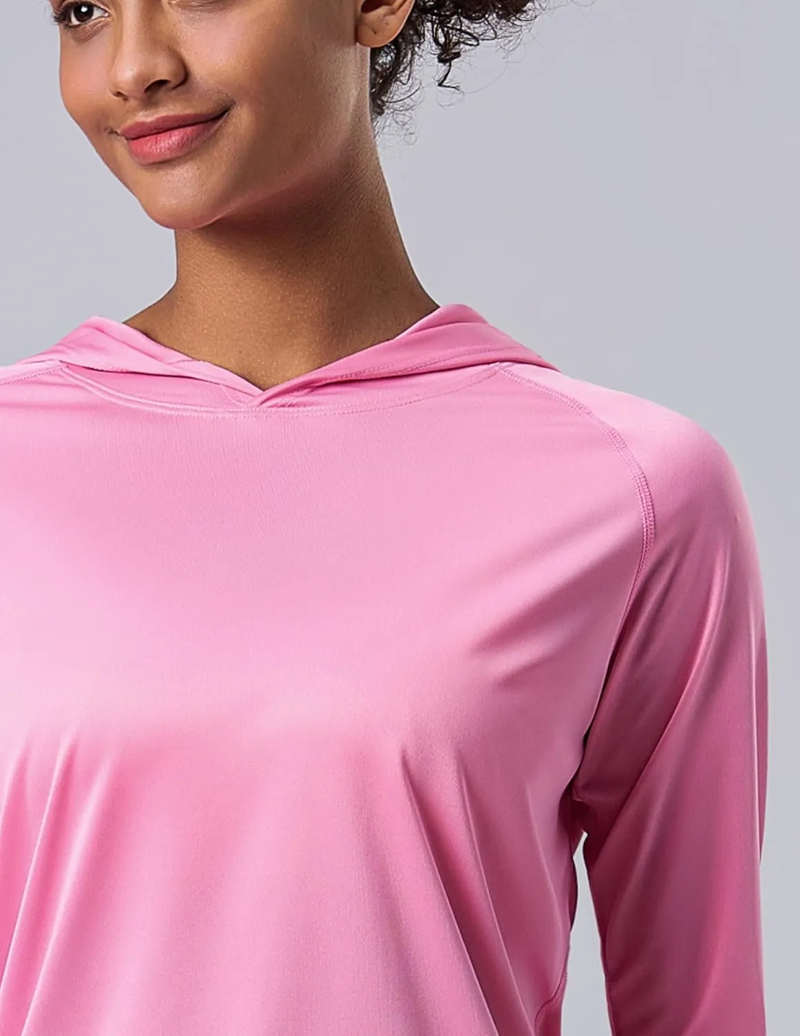3 Pack: Women's Active Lightweight Long Sleeve Hoodies, UPF Sun Protection Pullover Shirts with Thumb Holes