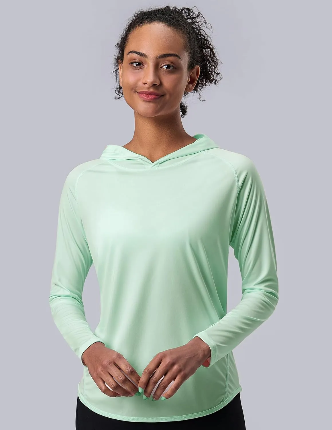 3 Pack: Women's Active Lightweight Long Sleeve Hoodies, UPF Sun Protection Pullover Shirts with Thumb Holes