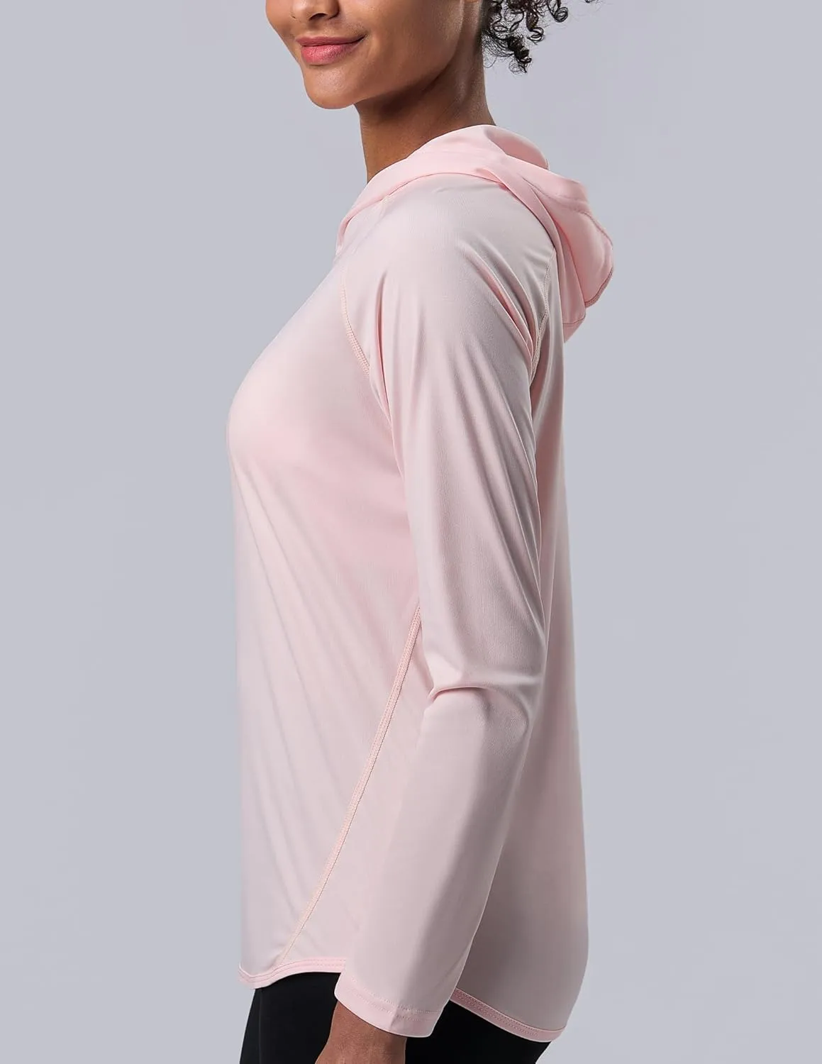 3 Pack: Women's Active Lightweight Long Sleeve Hoodies, UPF Sun Protection Pullover Shirts with Thumb Holes