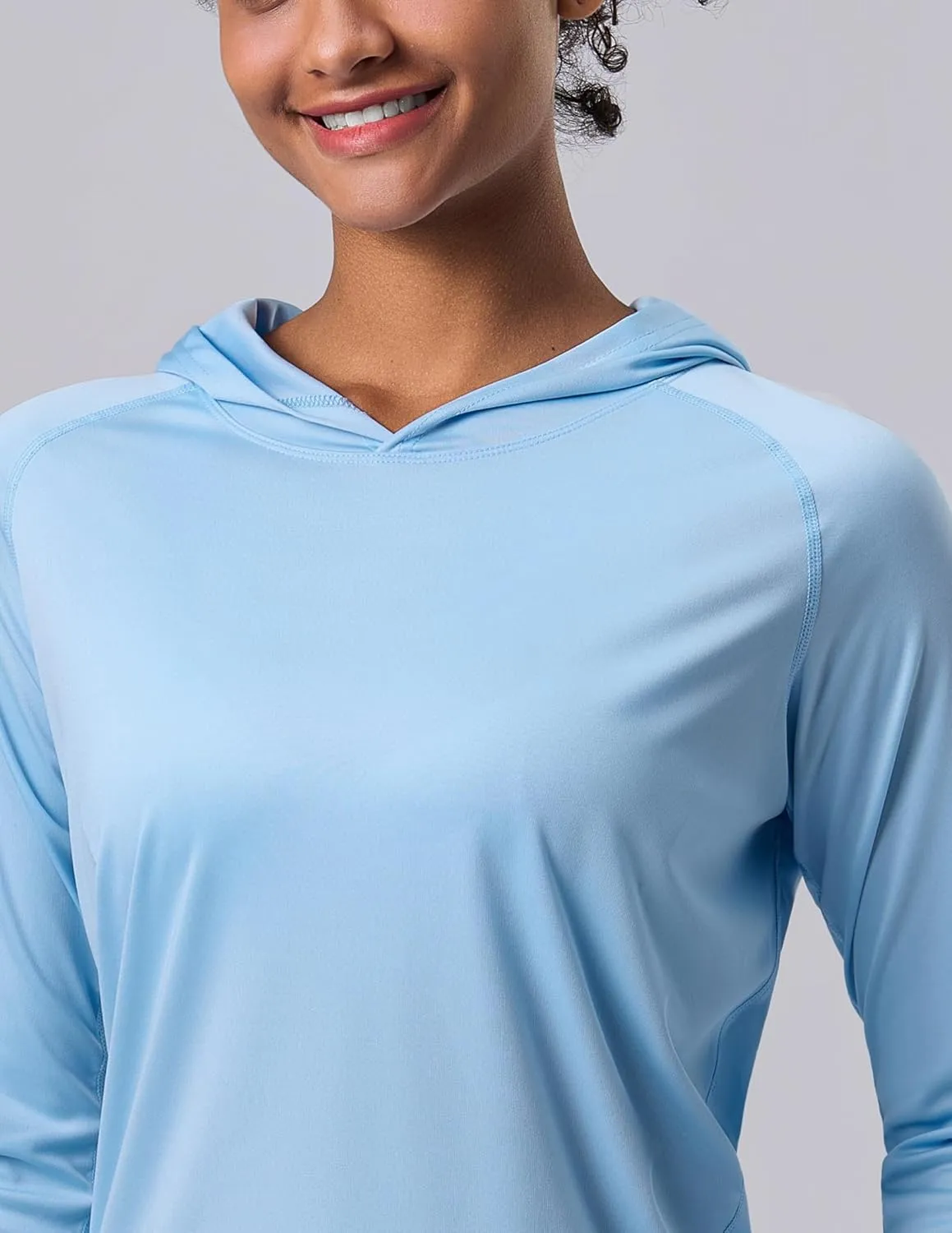 3 Pack: Women's Active Lightweight Long Sleeve Hoodies, UPF Sun Protection Pullover Shirts with Thumb Holes