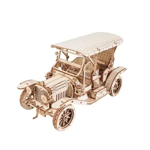 3d Wooden Puzzle Vintage Car for Kids Adults Easy Assemble Toys Children Building Block Kits