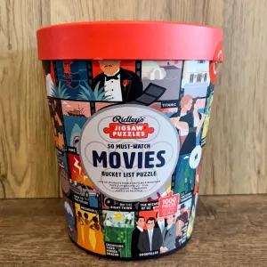 50 Must-Watch Movies Bucket List 1000-Piece Puzzle