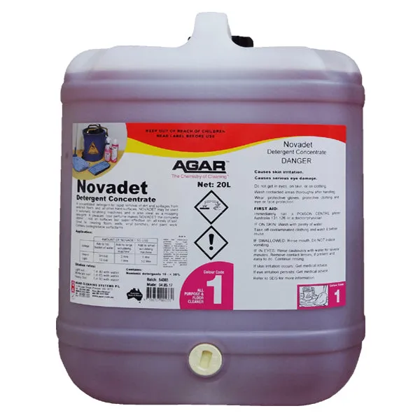 Agar Novadet Concentrated Detergent for Terrazzo, Marble and Slate