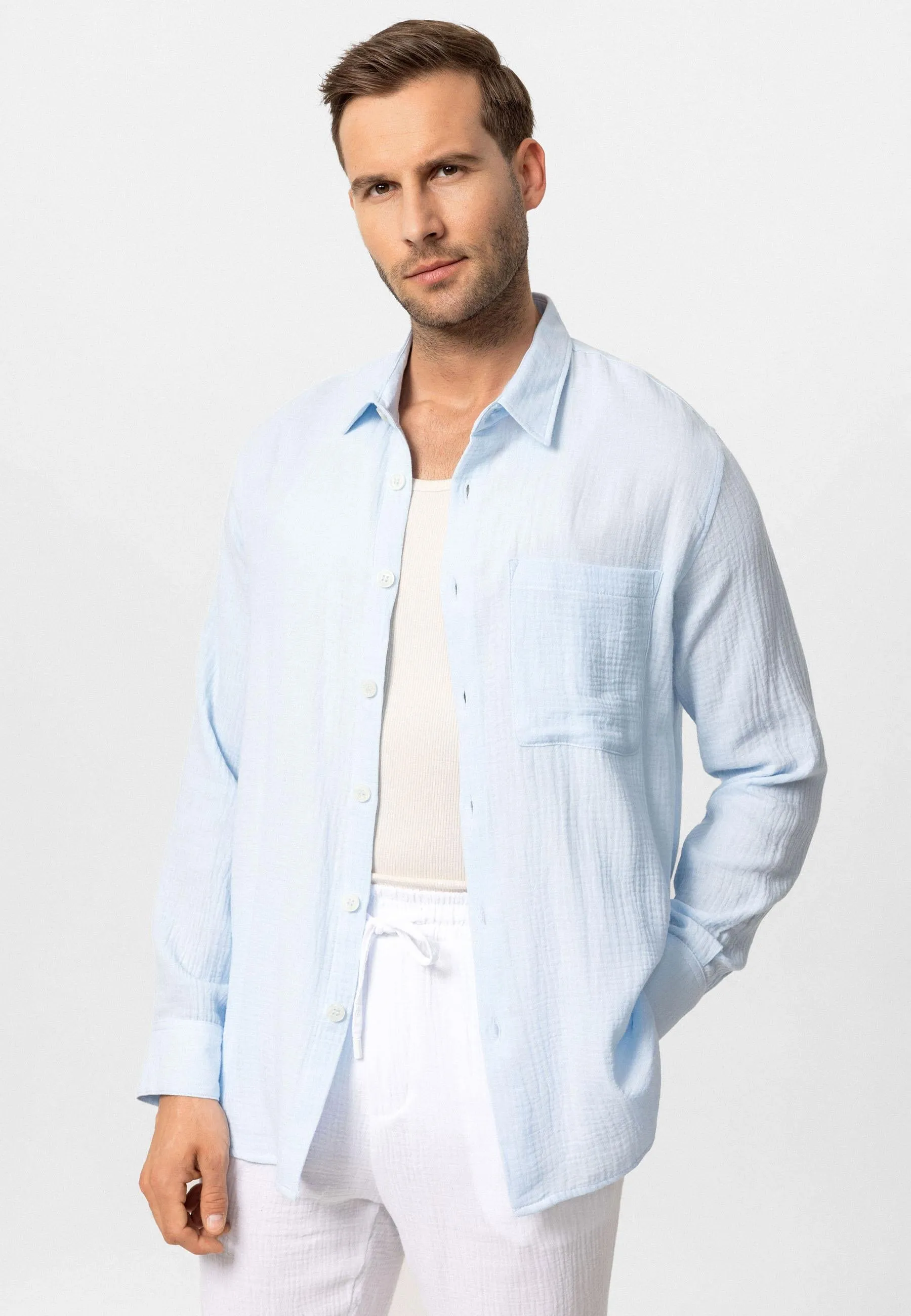 ANT Muslin Long Sleeve Men's Shirt - Margate
