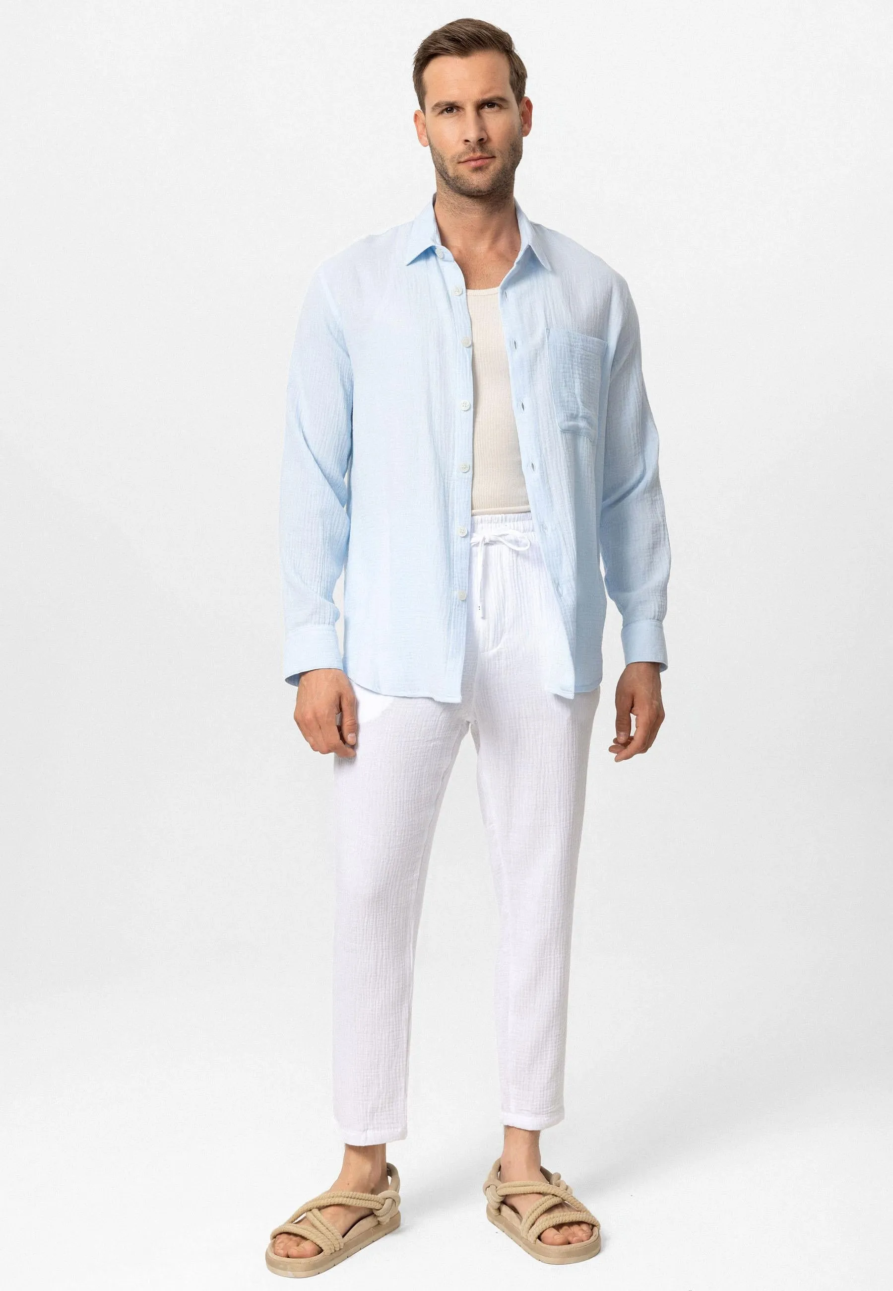 ANT Muslin Long Sleeve Men's Shirt - Margate