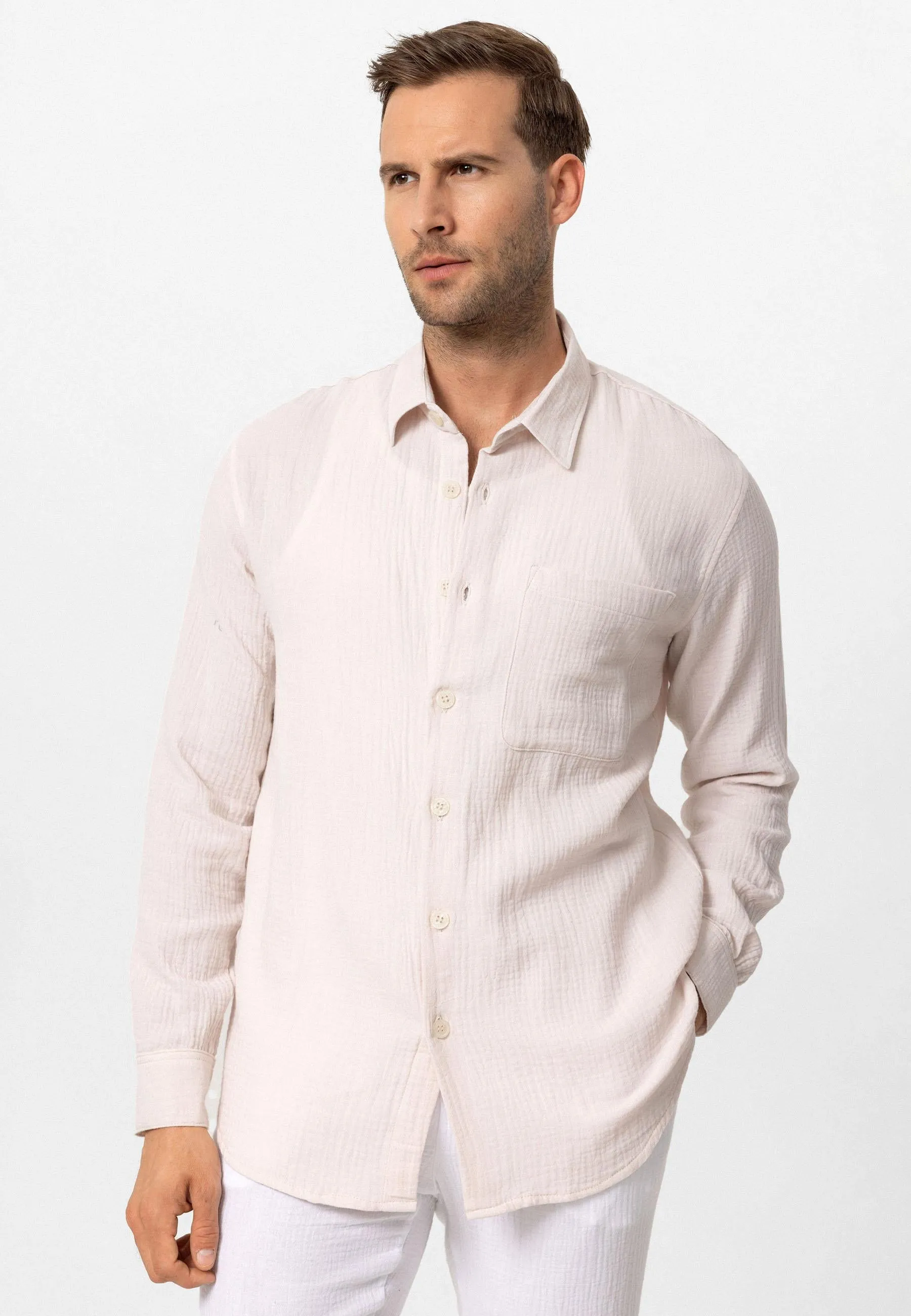 ANT Muslin Long Sleeve Men's Shirt - Newnan