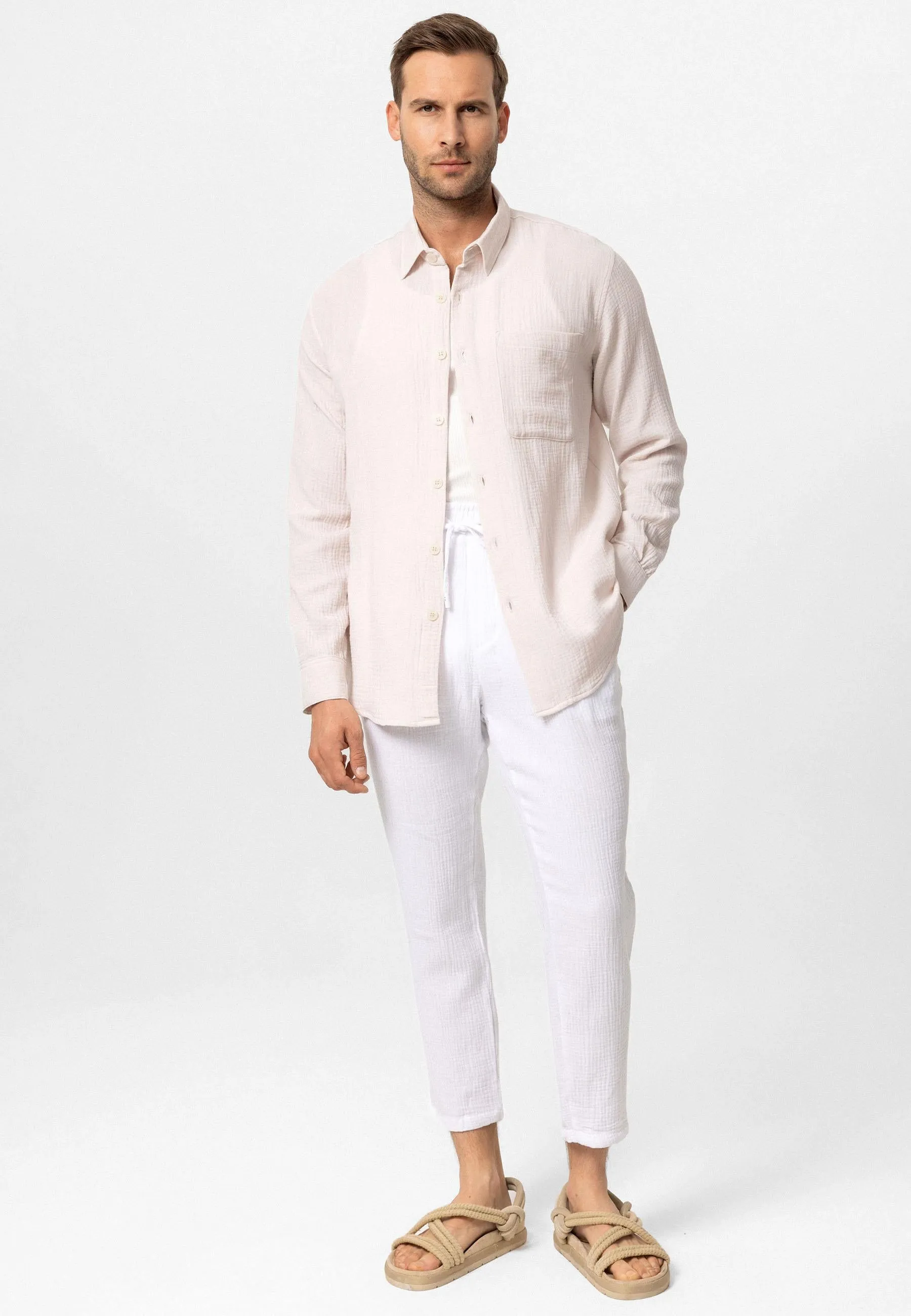 ANT Muslin Long Sleeve Men's Shirt - Newnan