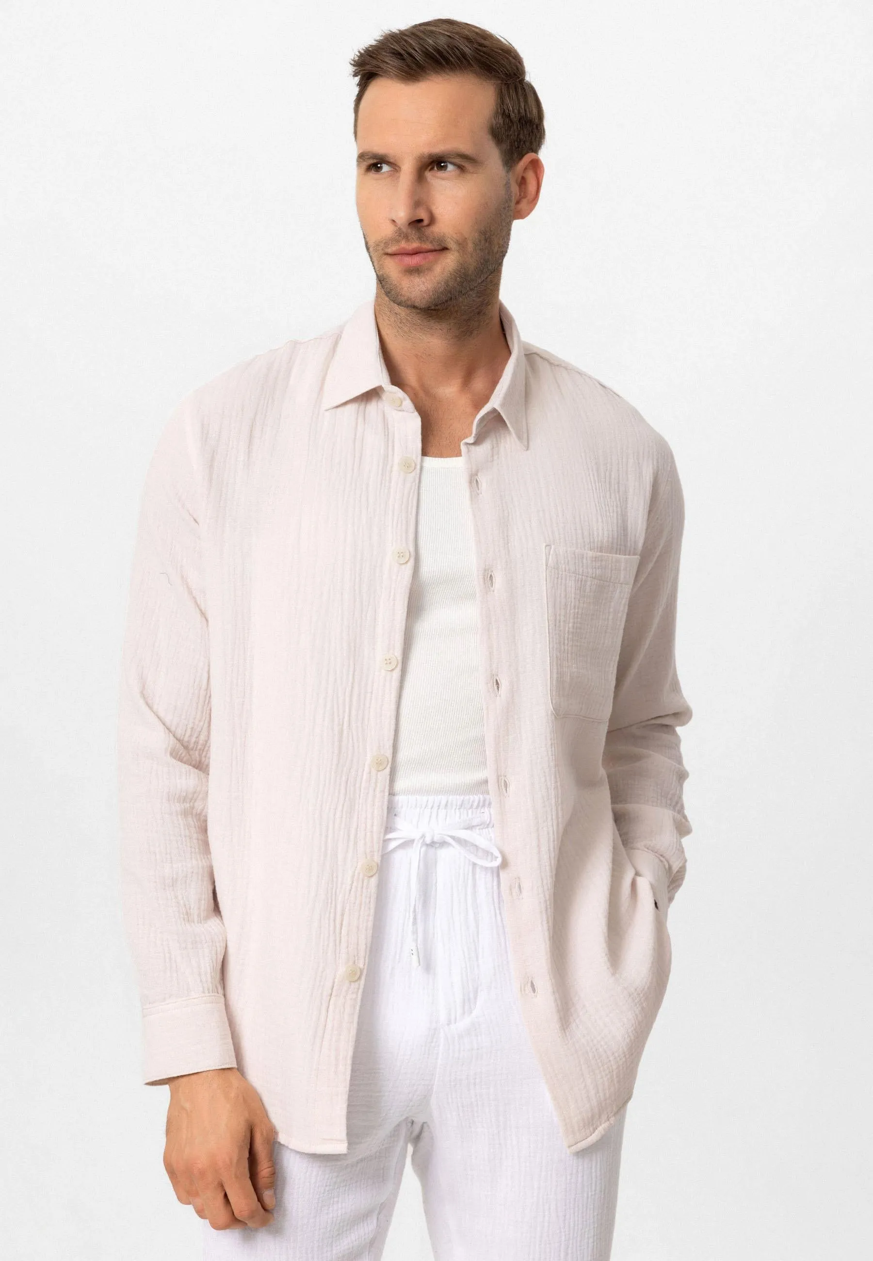 ANT Muslin Long Sleeve Men's Shirt - Newnan