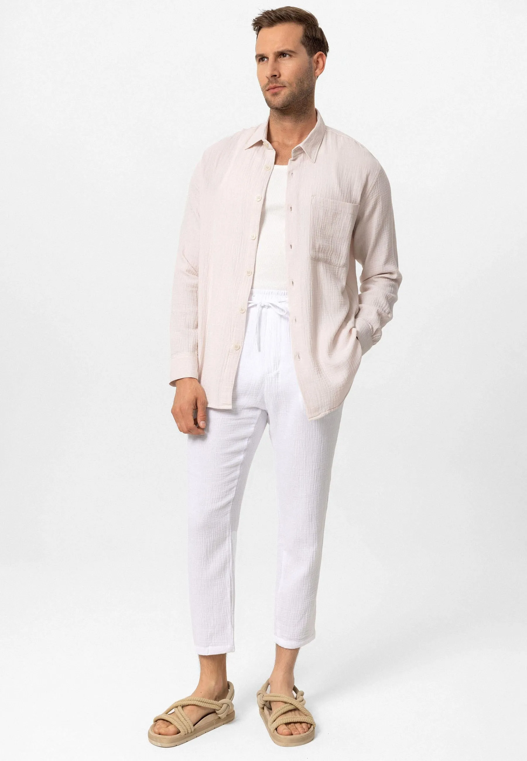 ANT Muslin Long Sleeve Men's Shirt - Newnan