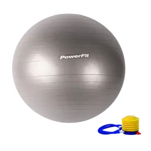 ANTI-BURST GYM BALL WITH FOOT PUMP QJ-BALL004 65CM-GREY