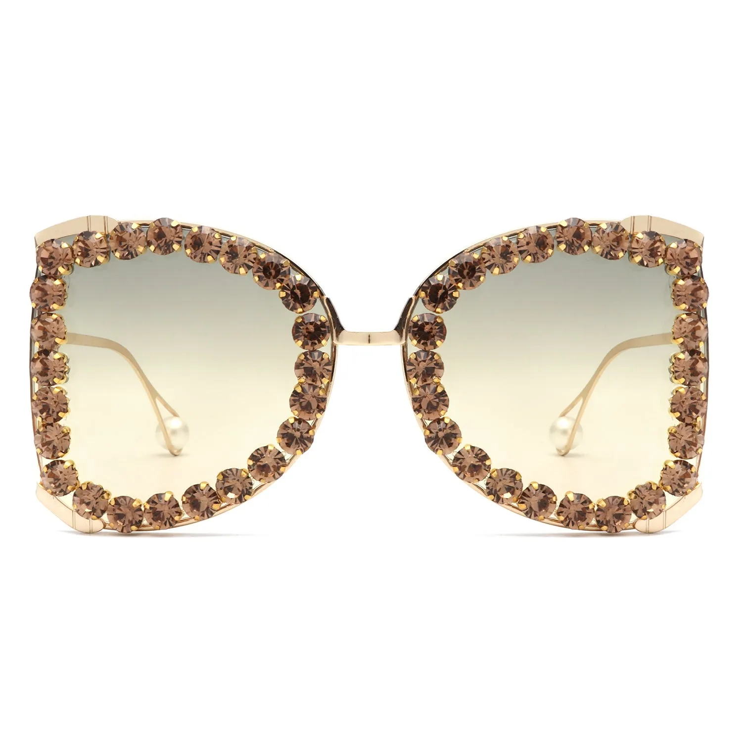 Apex - Luxury Oversized Rhinestone Butterfly Women's Sunglasses