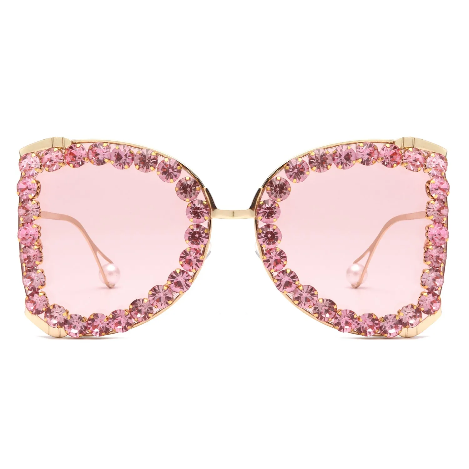 Apex - Luxury Oversized Rhinestone Butterfly Women's Sunglasses