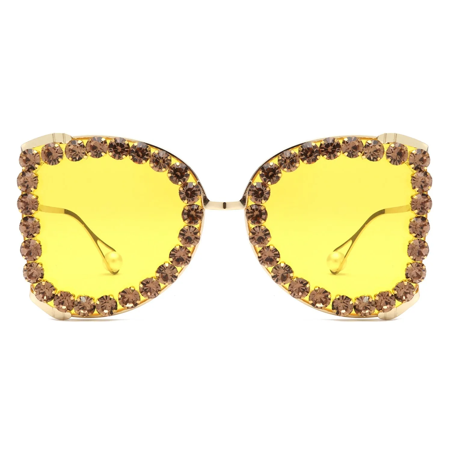Apex - Luxury Oversized Rhinestone Butterfly Women's Sunglasses