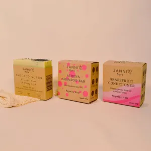 Athena Shampoo & Conditioner Soap Set