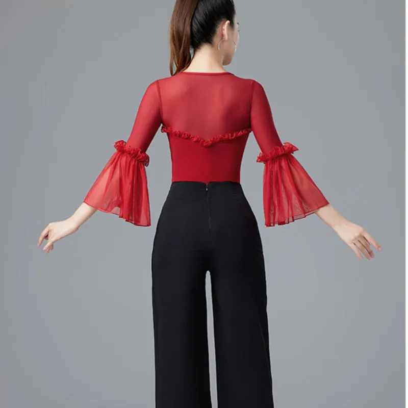 Bat Sleeve Latin/Ballroom Top