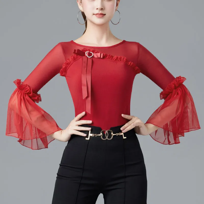 Bat Sleeve Latin/Ballroom Top
