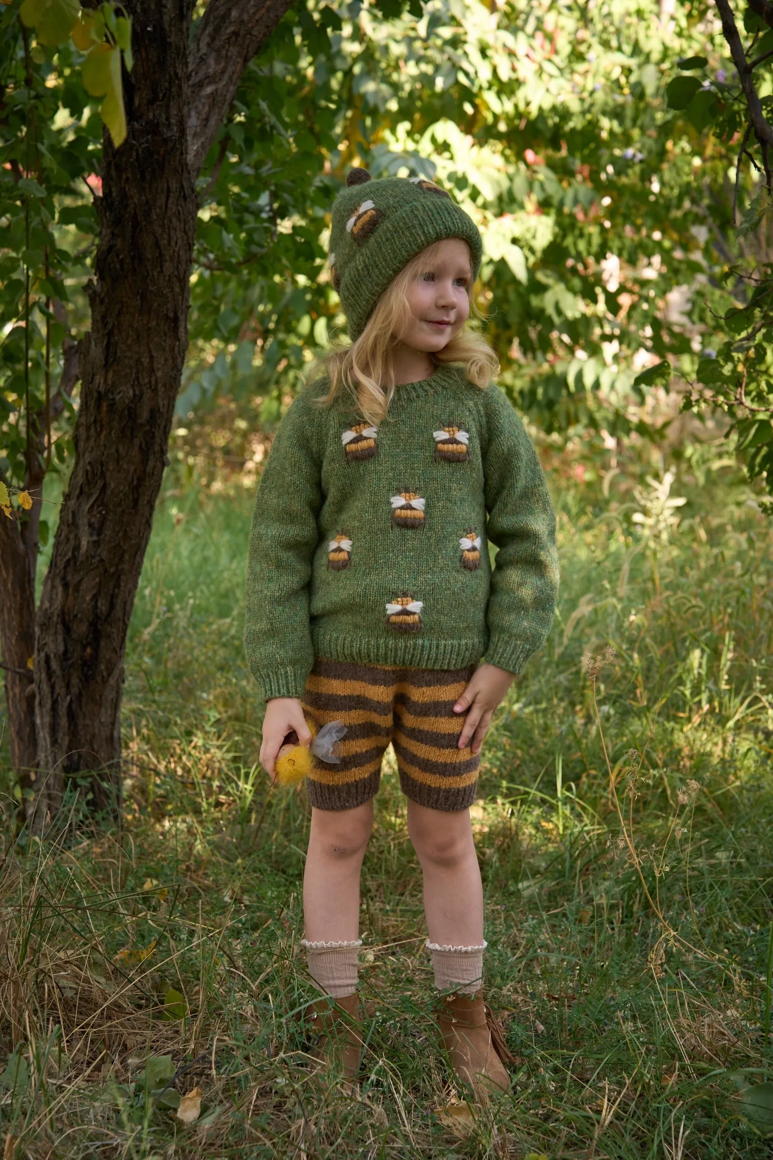 Bee Jumper | Moss Green