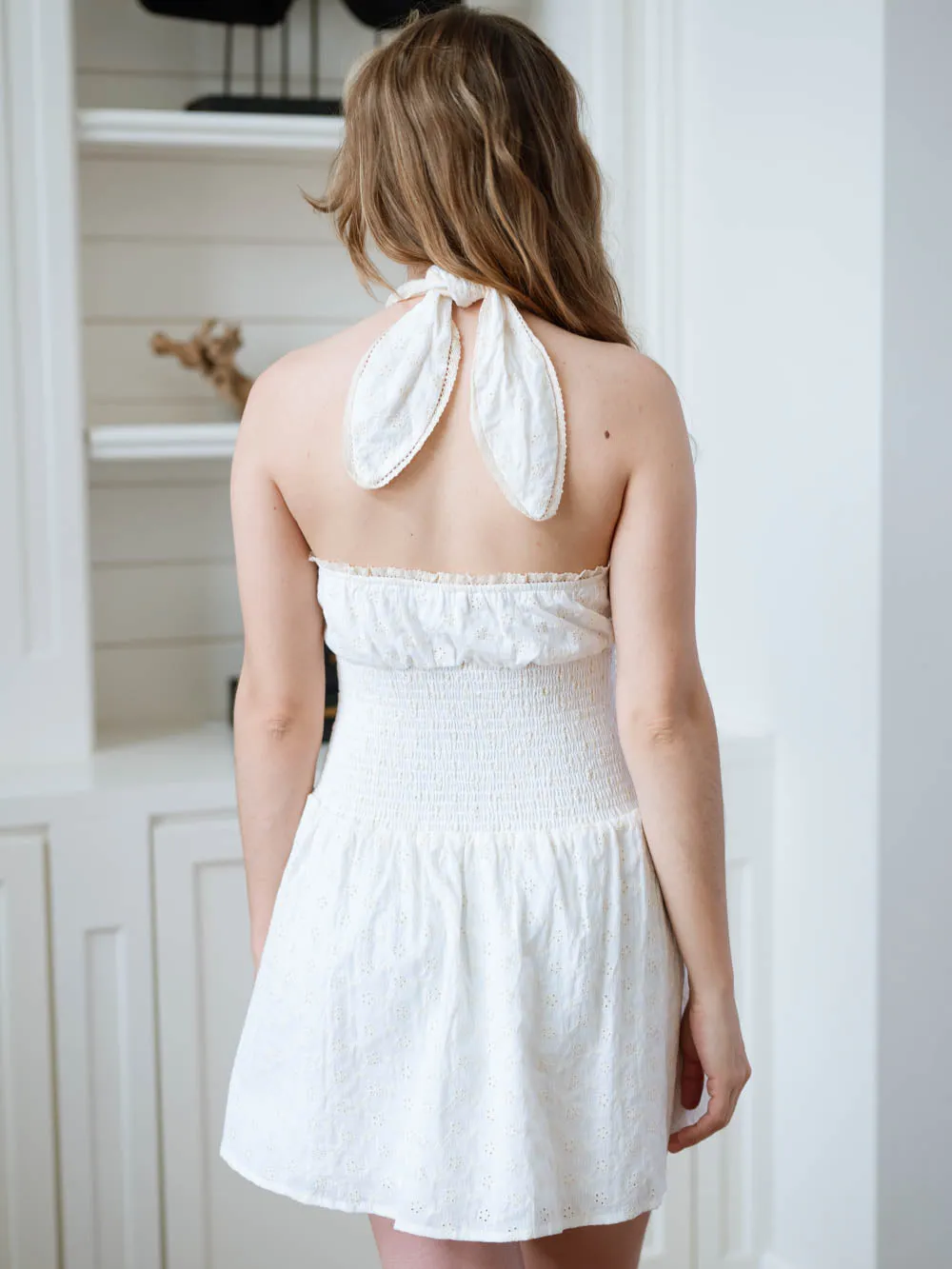 Belle Halter Neck Mini Dress