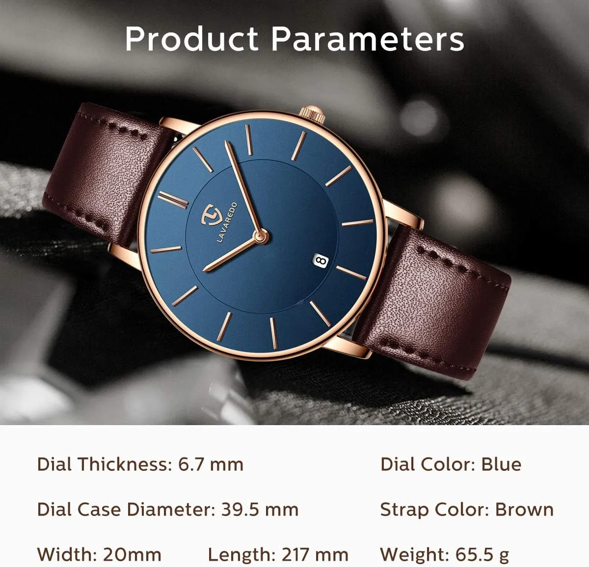 BEN NEVIS Watch, Mens Watch, Minimalist Fashion Simple Wrist Watch Analog Date with Leather Strap