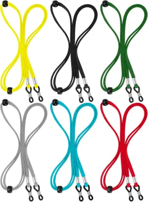 BILIONE Eyeglass Strap, 6Pcs Premium Glasses Holder Chains, Multicolor Eyewear Retainer for Women Men and Kids