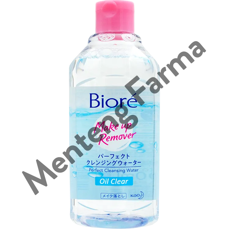 Biore Make Up Remover Perfect Cleansing Water Oil Clear 300 ML - Pembersih Makeup Untuk Kulit Berminyak Dan Kombinasi