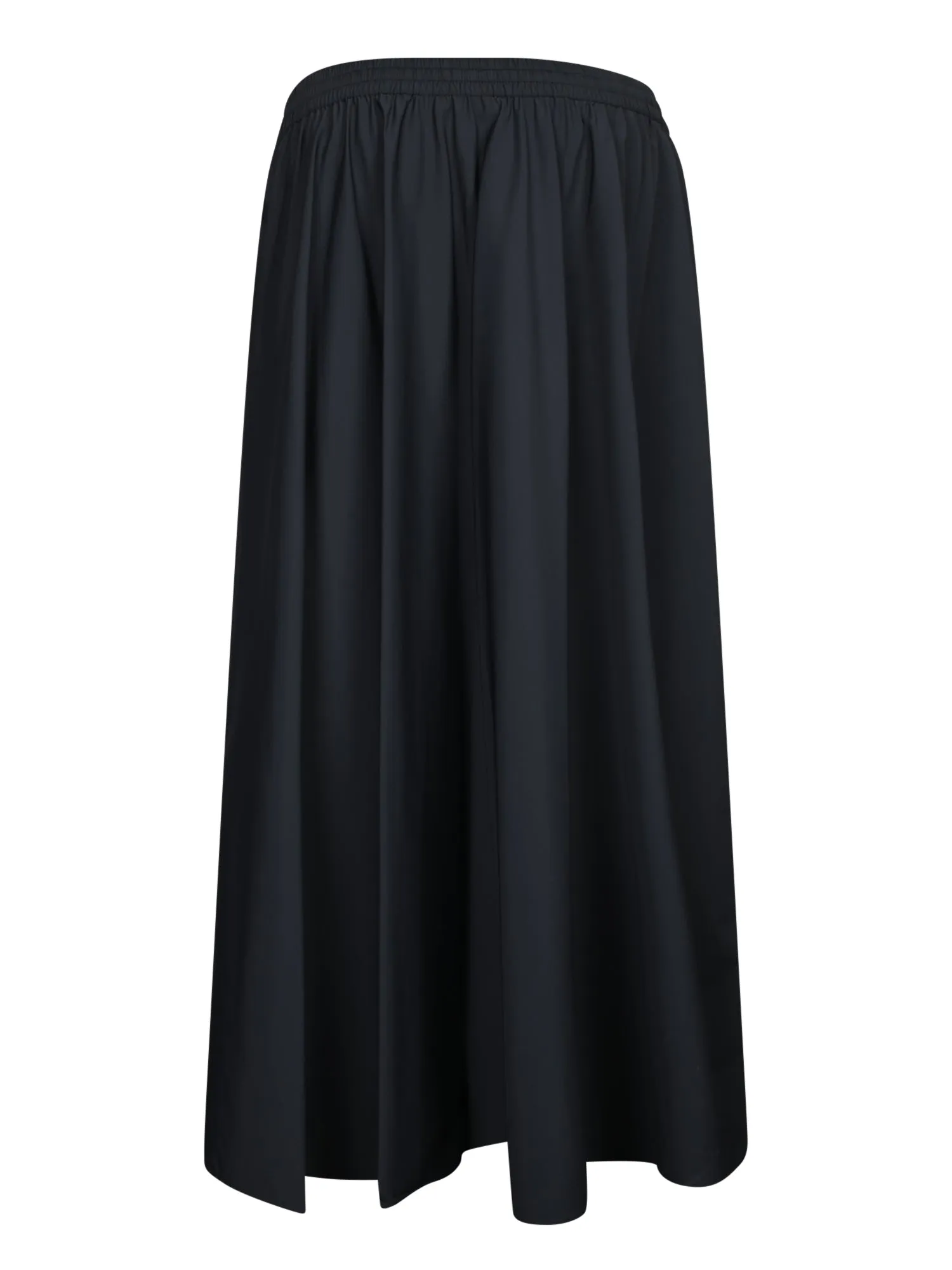 Black Light Stretch Midi Skirt