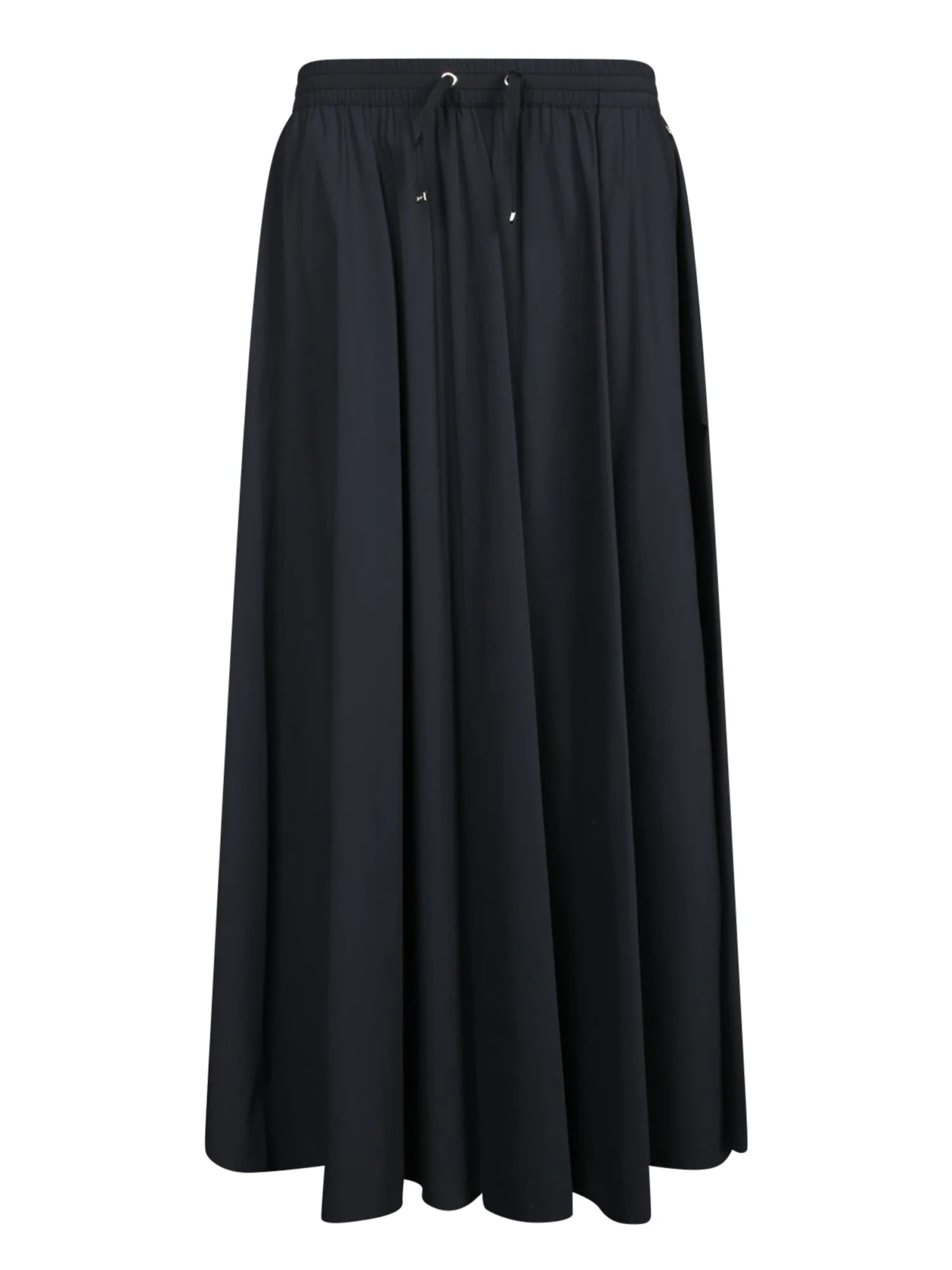 Black Light Stretch Midi Skirt