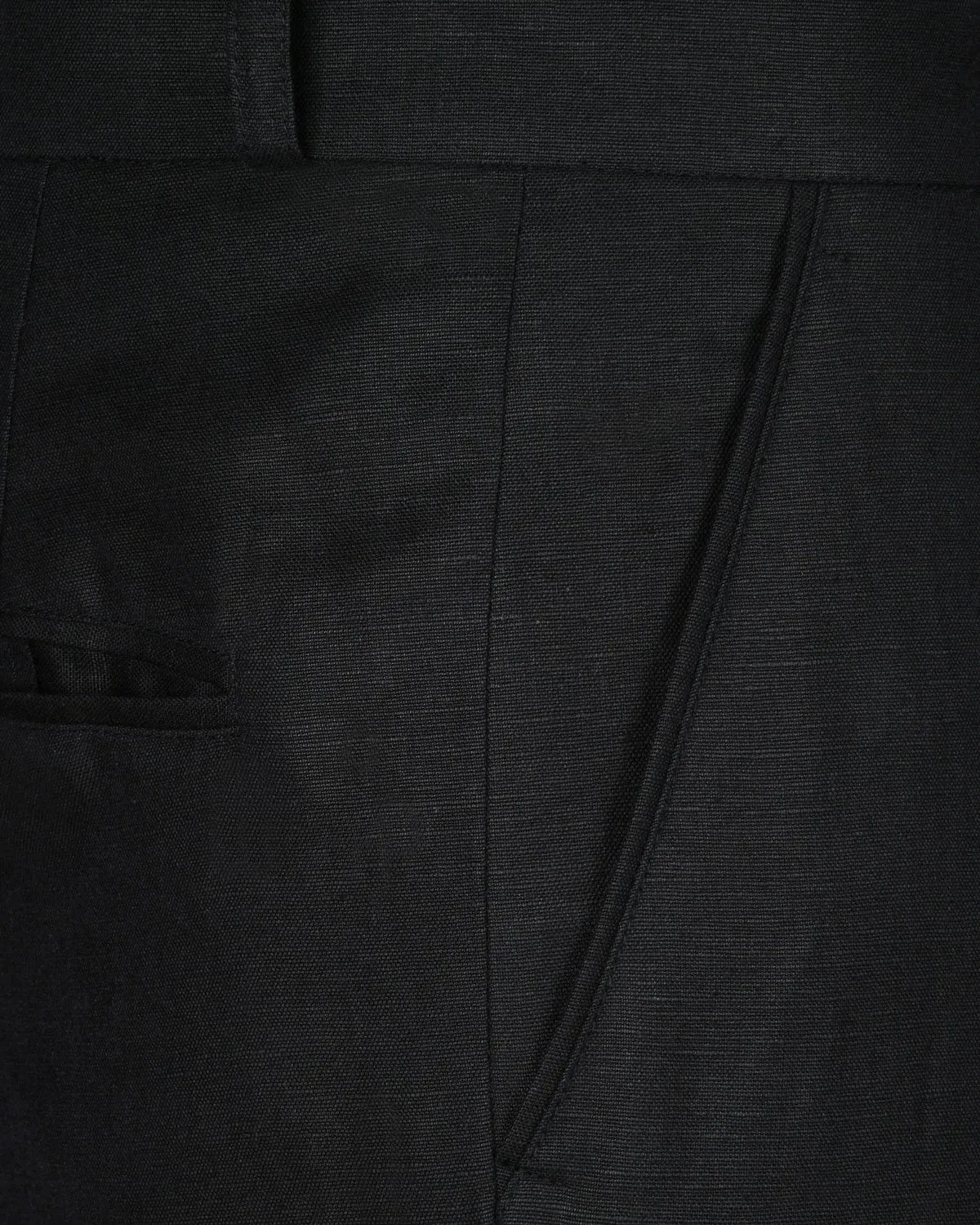 Black Luxurious Linen Pant