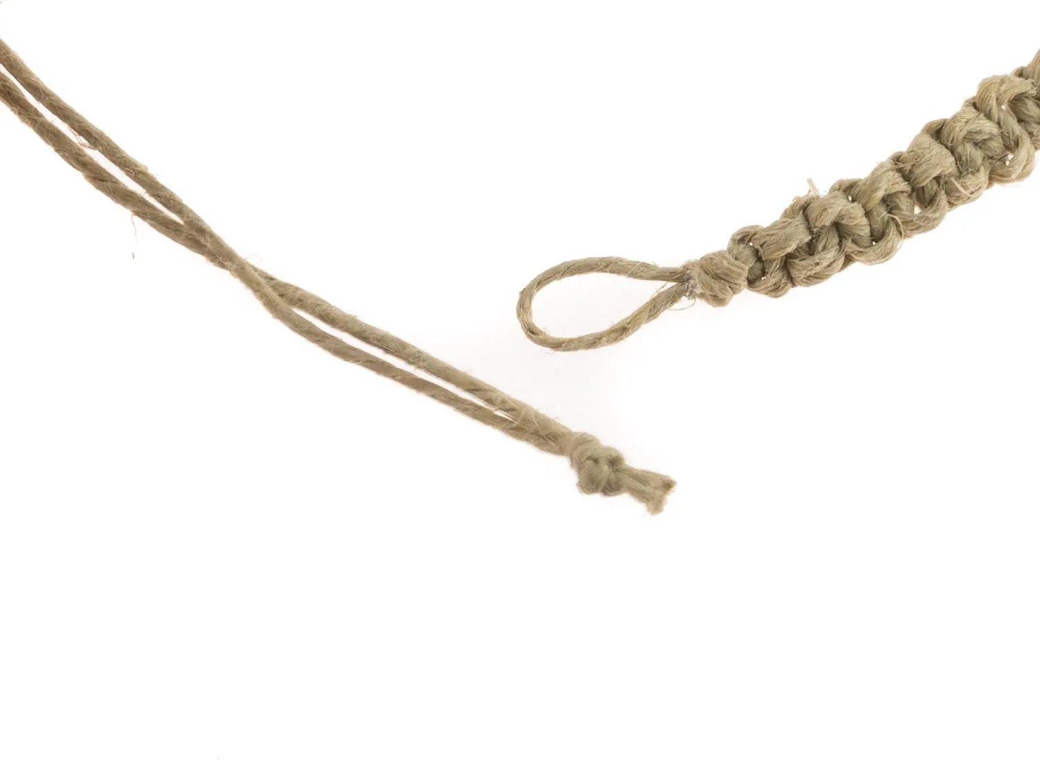 BlueRica Hemp Anklet with Cat's Eye Beads