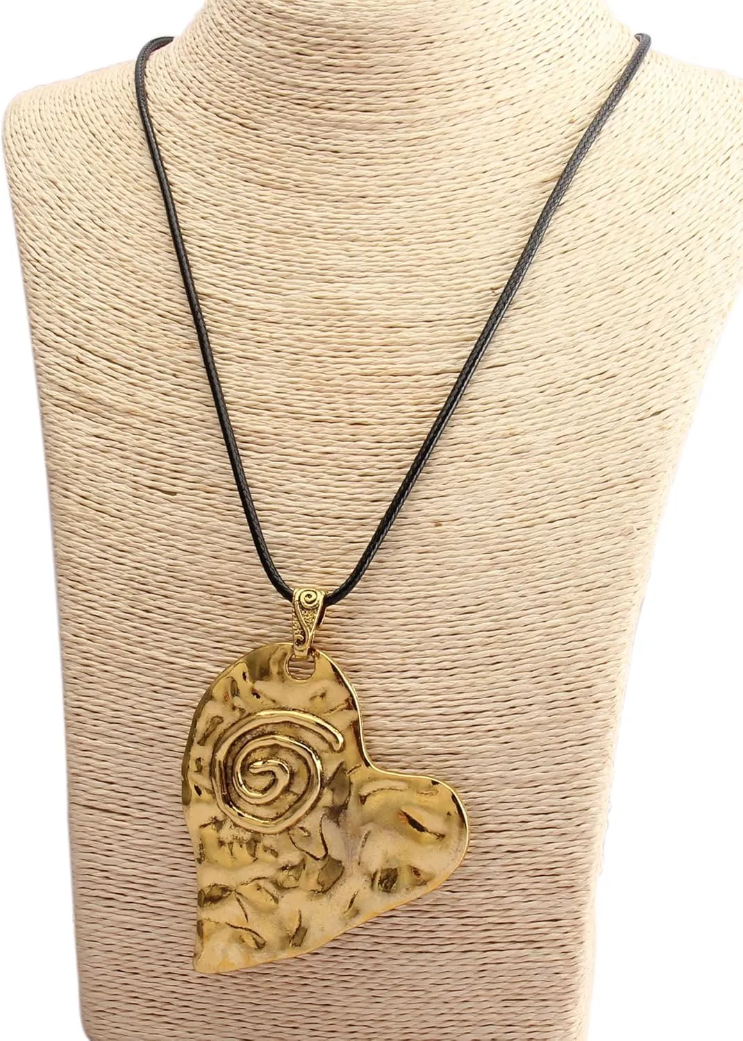 Boho Necklaces for Women Long Wooden Pendant Vintage Necklace Sweater Chain Necklace Handmade Jewelry