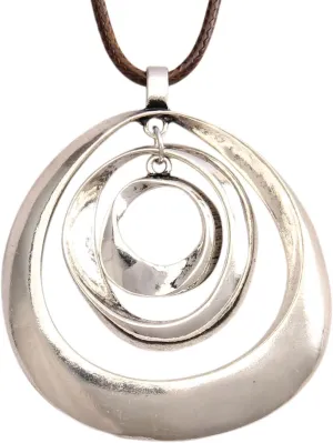 Boho Necklaces for Women Long Wooden Pendant Vintage Necklace Sweater Chain Necklace Handmade Jewelry