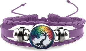 Boho Sunflower Gifts Sunflower Leather Bohemian Bracelet Birthday Gifts for Women Teens Granddaughter Wife Daughter Mom Friendship Bracelets for Her