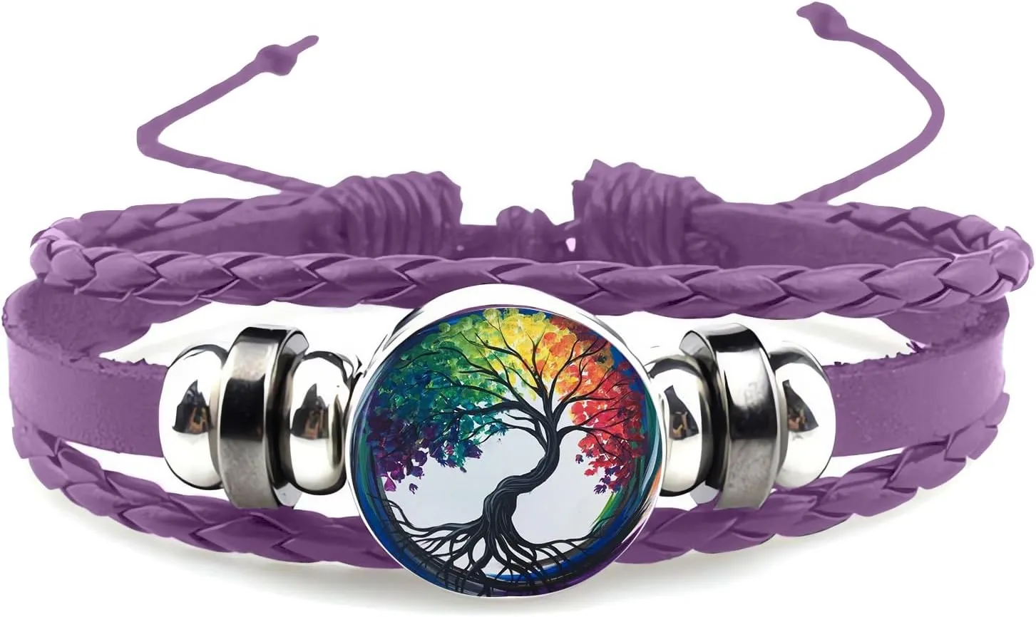 Boho Sunflower Gifts Sunflower Leather Bohemian Bracelet Birthday Gifts for Women Teens Granddaughter Wife Daughter Mom Friendship Bracelets for Her