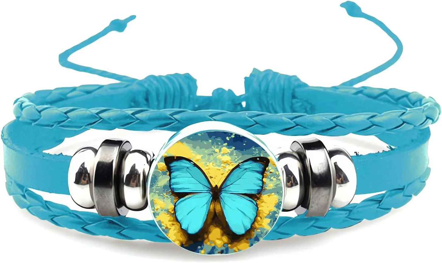 Boho Sunflower Gifts Sunflower Leather Bohemian Bracelet Birthday Gifts for Women Teens Granddaughter Wife Daughter Mom Friendship Bracelets for Her