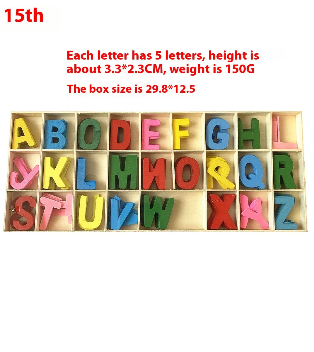 Boxed English Building Blocks Creative Style Figures Letter Ornaments Toys
