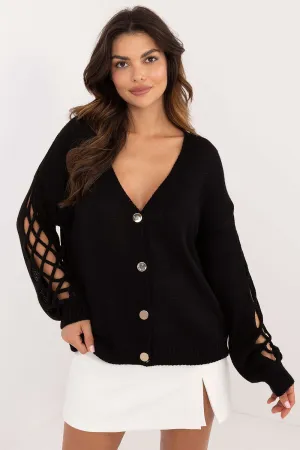 BRAIDED SLEEVE SWEATER