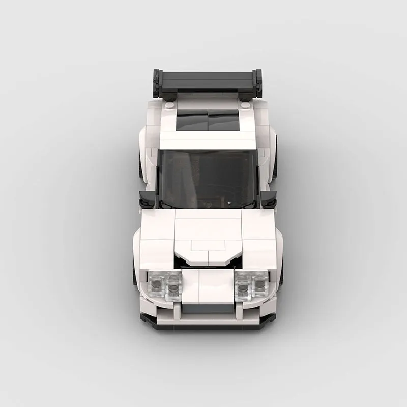 Building Blocks Suitable For Japanese GTR Sports Car Series Boys 8 Grids