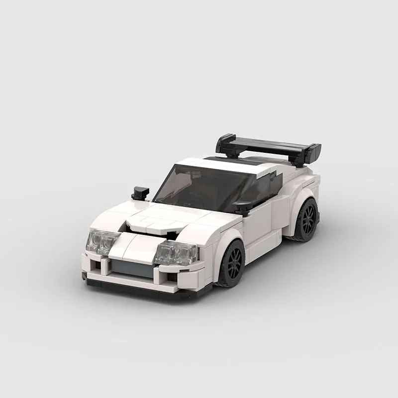 Building Blocks Suitable For Japanese GTR Sports Car Series Boys 8 Grids