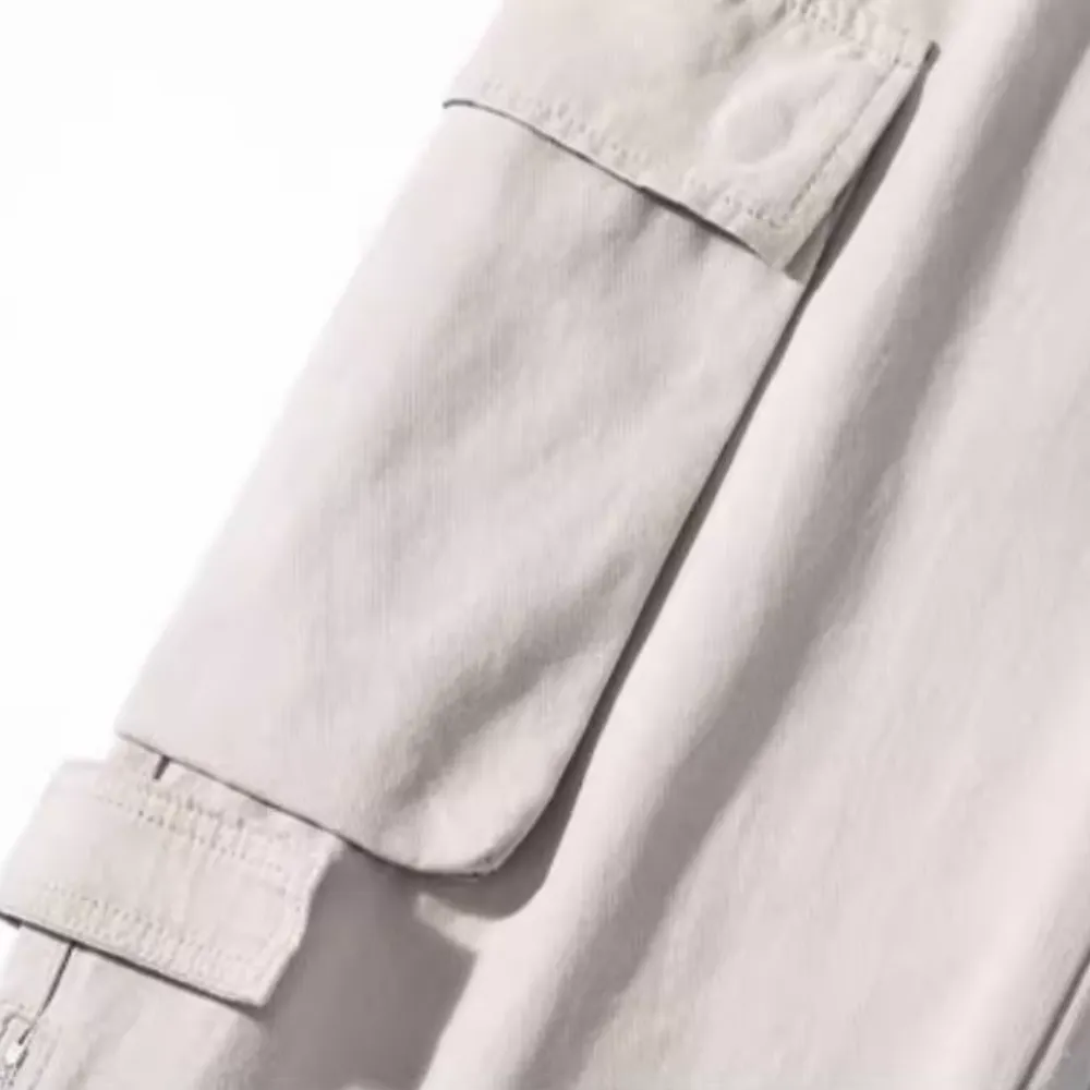 Casual Side Zip Cargo Pants
