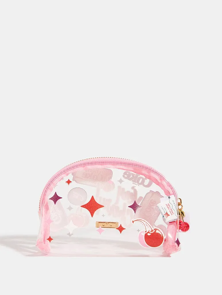 Cherry Coke Glitter Sticker Effect Mini Pouch